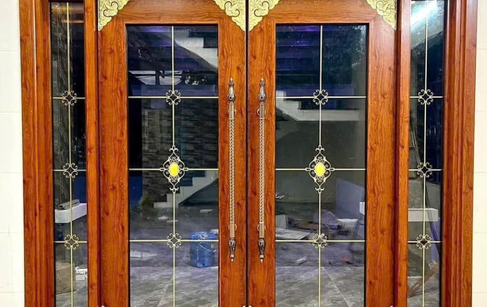 CỬA KÍNH GIÃ GỖ